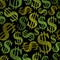 Dollar symbols seamless pattern, money theme