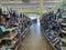 Dollar Tree retail store interior messy party aisle