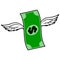 Dollar With Wings