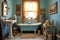 dollhouse bathroom with clawfoot bathtub