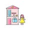 Dollhouse RGB color icon