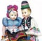 Dolls traditional costume souvenir vintage