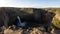 Dolly shot of Palouse Falls