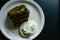 Dolma and natural yogurt