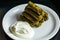 Dolma and natural yogurt