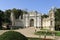 Dolmabahce Palace. Interior facade of the Gate of the Sultan on Dolmabahce Avenue. Istanbul, Turkey