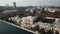 Dolmabahce Palace, Istanbul Turkey, Aerial View of Landmark and Football Stadium