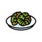 dolmades greek cuisine color icon vector illustration