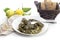 Dolmas in egg-lemon sauce Greek cuisine