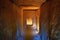 Dolmen de Viera,Spain - interior of megalithic burial tumulus. One of the largest known ancient megalithic structures in Europe