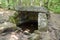 Dolmen in Shapsug. Forest in the city near the village of Shapsugskaya, sights are dolmens and ruins of ancient civilization