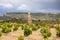 Dolmens among vineyard in Rioja, Spain