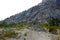 Dolomite Alps. View to a peak in the italian dolomites