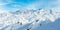 Dolomiten Alps winter panorama, Austria