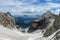 Dolomites beautiful panorama view