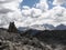 Dolomites marmolada glacier view from corvara