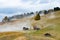 Dolomites meadows after rain