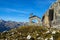 Dolomites mountain refugio hut