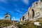 Dolomites mountain refugio hut