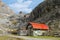 Dolomites mountain refugio hut