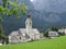 Dolomites mountains landscapes, Colfosco, Alta Badia, Italy