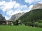Dolomites mountains landscapes, Colfosco, Alta Badia, Italy