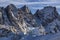 Dolomites mountains, view from passo san pellegrino