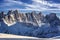 Dolomites mountains, view from passo san pellegrino