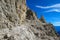 Dolomites rocky tower mountain cliff, Trentino Alto Adige, Italy