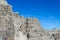 Dolomites rocky tower mountain cliff, Trentino Alto Adige, Italy