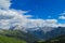 Dolomites rocky tower mountains in Trentino Alto Adige, Italy