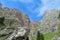 Dolomites rocky tower mountains in Trentino Alto Adige, Italy