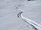 Dolomites snow panorama alpine ski off slope tracks