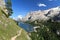 Dolomiti - Fedaia pass with lake