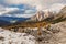 Dolomitic background from Passo Valparola, Dolomites,