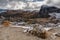 Dolomitic background from Passo Valparola, Dolomites,