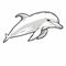 Dolphin Coloring Pages: Vector Png With Kerem Beyit Style