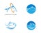 Dolphin logo template vector icon illustration