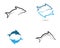 Dolphin logo template vector icon illustration