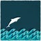 Dolphin marine background