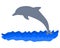 Dolphin Silhouette - Illustration