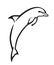 Dolphin. Simple illustration.