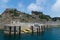 Dolphon Pier of Gunkanjima (Hashima)