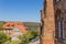 Dom church and a half timbered house in Ratzeburg