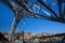 Dom Luis I bridge over the Douro river, inside view, Porto