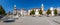 Dom Pedro V Square in Castelo de Vide. Santa Maria da Devesa church (left) and City-Hall (center).