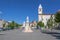 Dom Pedro V square with Dom Pedro V statue