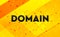 Domain abstract digital banner yellow background