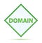 Domain modern abstract green diamond button