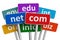 Domain names and internet concept